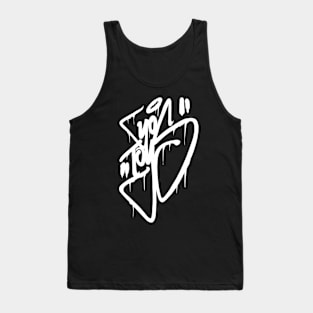 "YoToys" Design Graffiti Writing Tag No.1 - white Tank Top